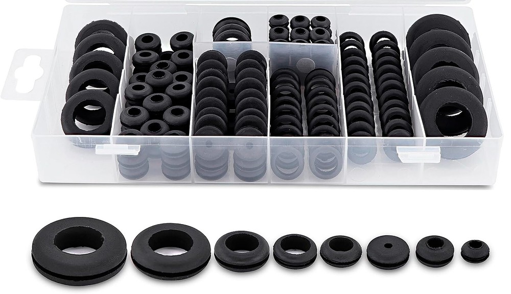 180Pc Rubber Grommet Assortment