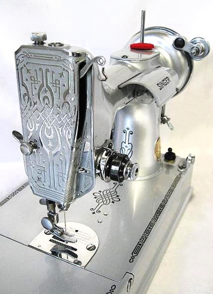 Desk Dave's "SILVER CELEBRATION" Singer Featherweight 221 Sewing Machine