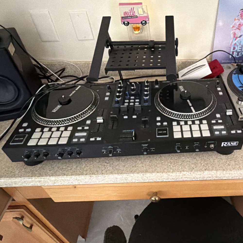 Rane One Double Deck DJ Controller, Built-in Mixer, 16 Pads, Loop/Roll, Black