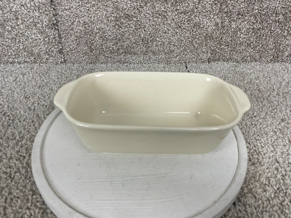 Pfaltzgraff 8"x4" Rectangular Filigree Mini Loaf Pan w/ Handle Off White