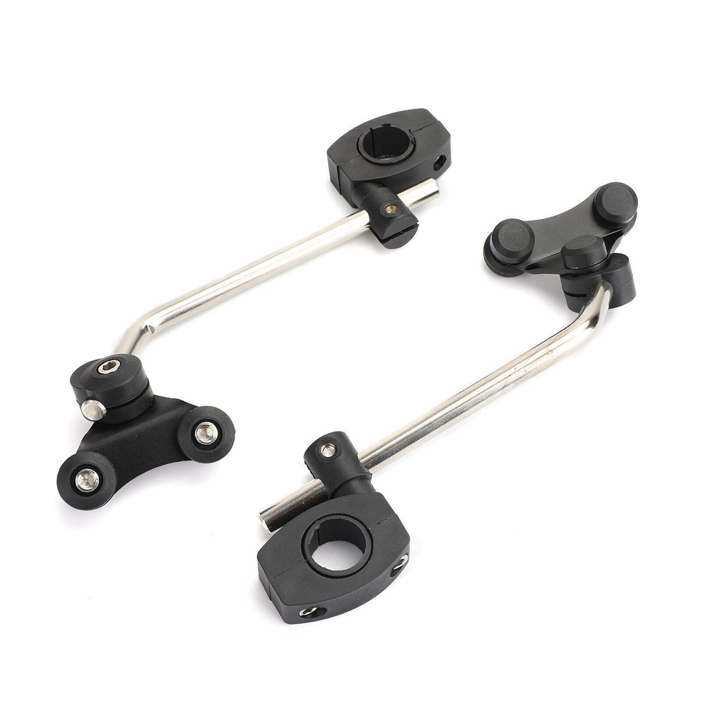 Windscreen Bracket 7/8" 22mm Standard Handlebar Windshield Mount Clamp BLK