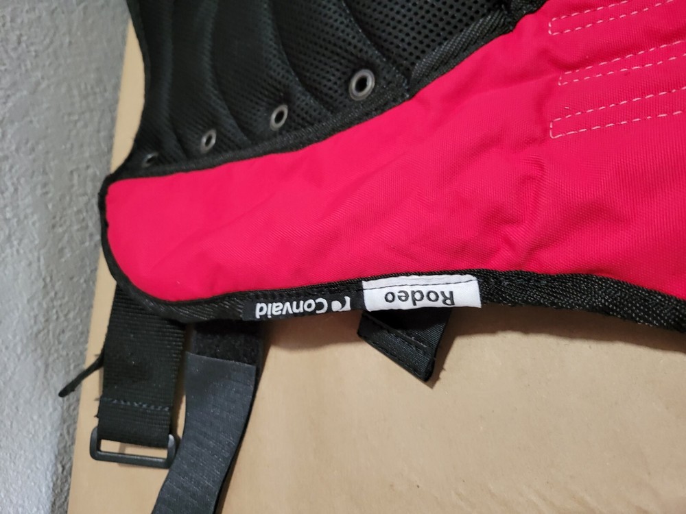 NEW Convaid Rodeo 12 Red backrest upholstery For stroller replacement fabric