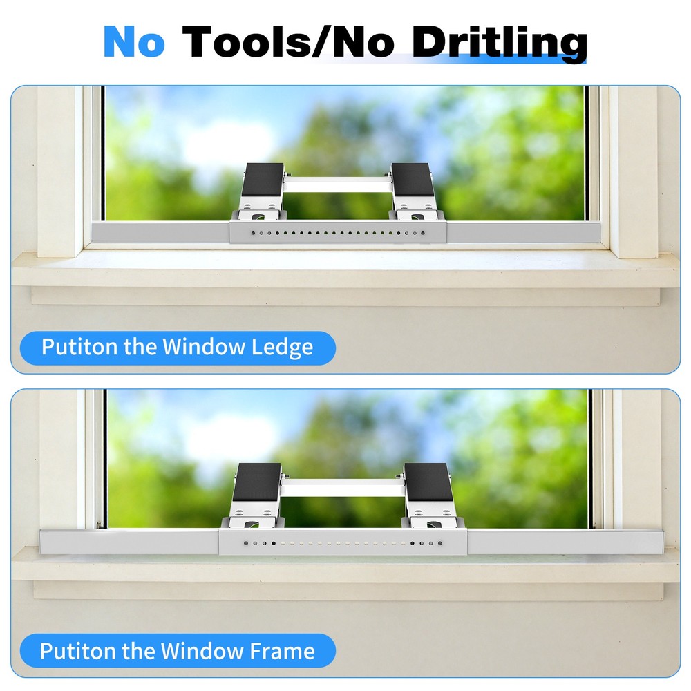 Adjustable Window AC Bracket,Upgraded Conditioner Support Bracket No Drill