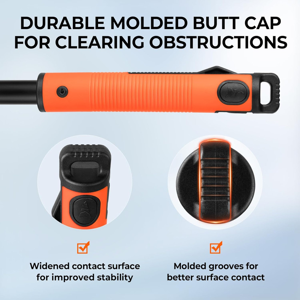 Brutus Folding Landing Net with Boat Hook, Foldable, Extendable, Lightweight & S