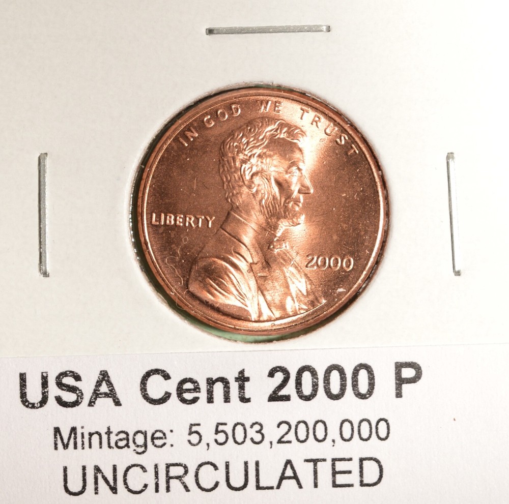 2000P - USA Small Cent - UNCIRCULATED