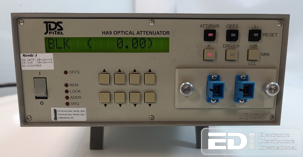 JDS FITEL HA9 PROGRAMMABLE OPTICAL ATTENUATOR HA9503-SCL2