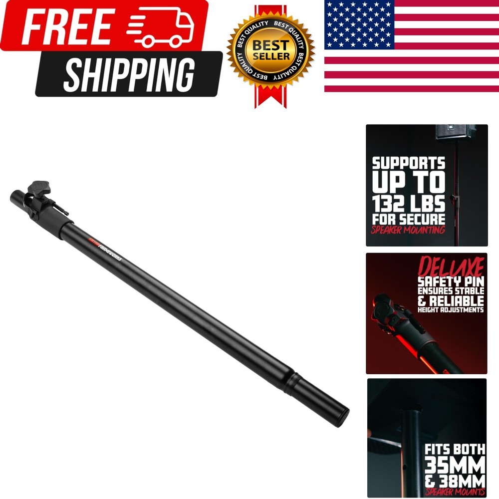 Frameworks Standard Subwoofer/Speaker Pole Mount with Adjustable Height, GFW-...
