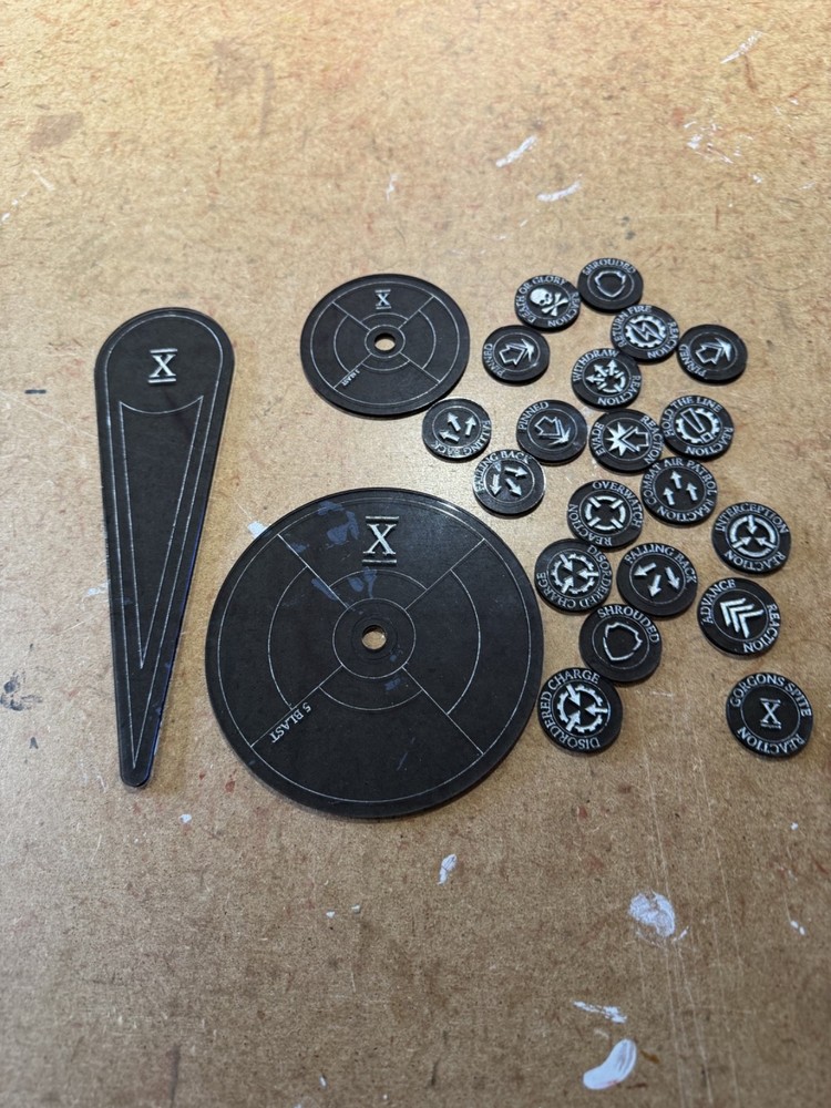 Warhammer - Horus Heresy - Iron Hands template set