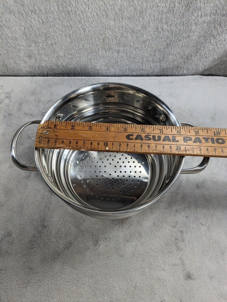 Stainless Steel Step Down Strainer 6" - 8" Diameter Double Handles