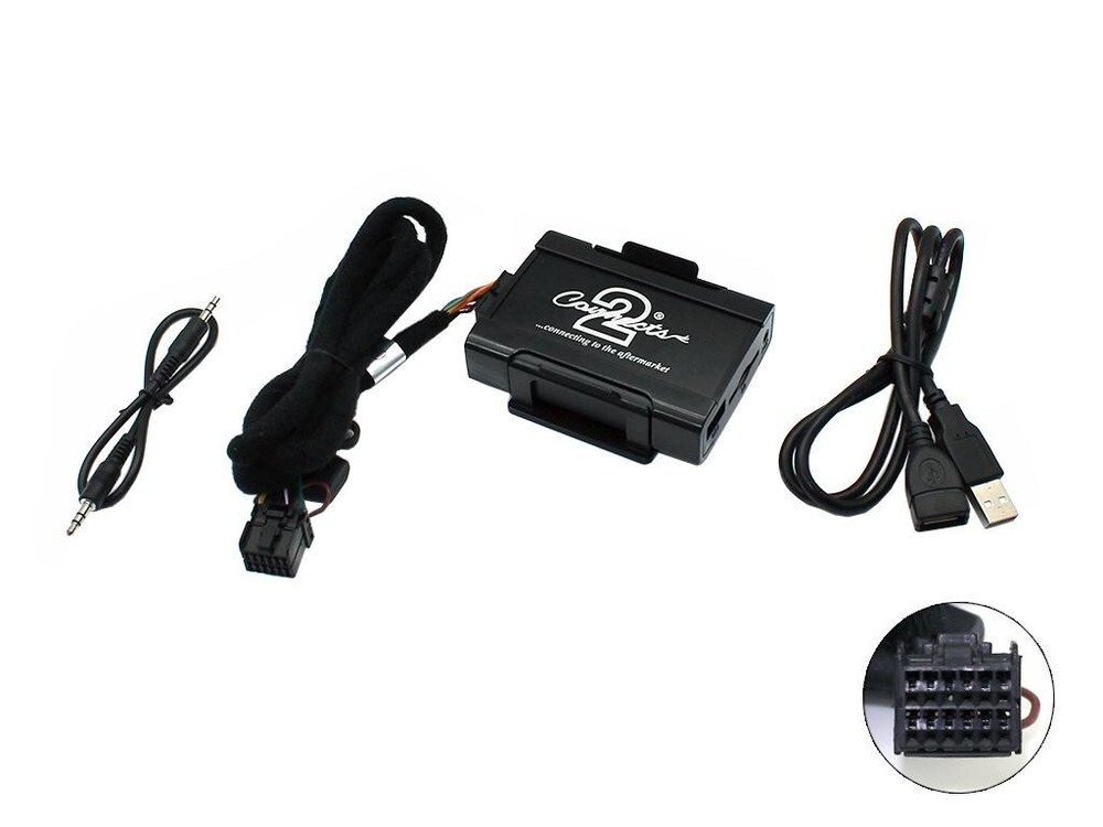 Ford Focus USB adapter interface CTAFOUSB003 in car AUX SD input MP3 3.5mm jack