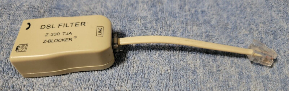 USED BEIGE EXCELSUS TECHNOLOGIES DSL FILTER Z-330 TJA Z-BLOCKER