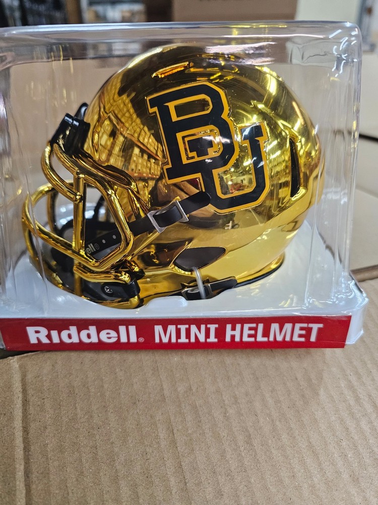 BAYLOR BEARS CHROME BIG 12 MINI HELMET NCAA RIDDELL