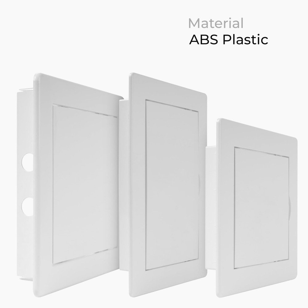 4x4 Inch White Access Panel – ABS Plastic Rectangular Wall & Ceiling Access D...
