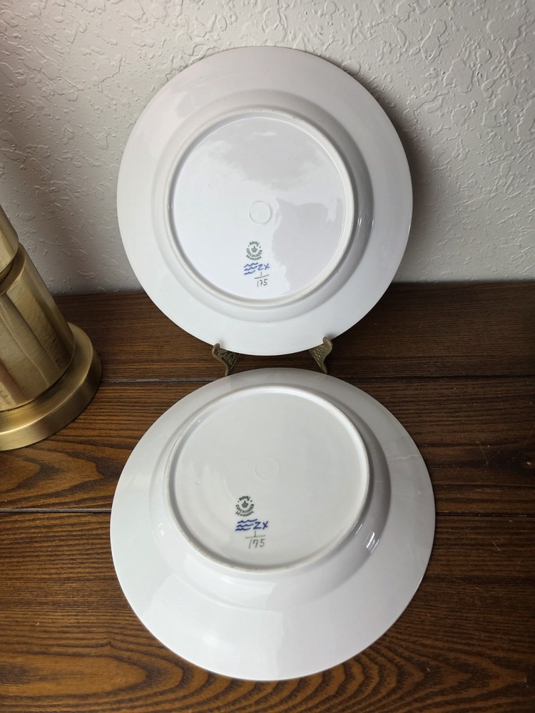 Royal Copenhagen 175 Blue Fluted Plain Dinner Plate 10" x2
