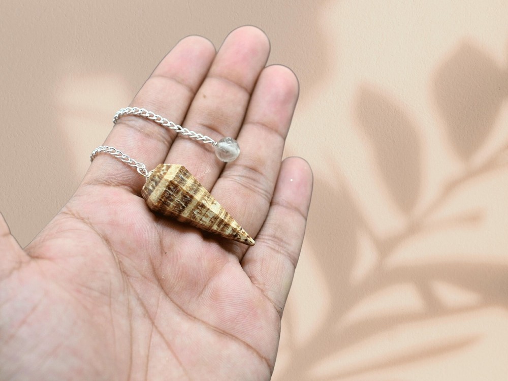 Aragonite Dowsing Crystal Pendulum