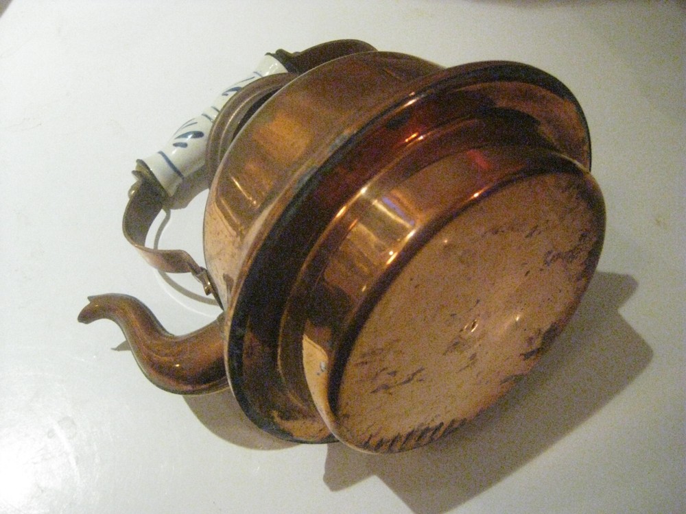 Copper Brass Tea Pot Vintage