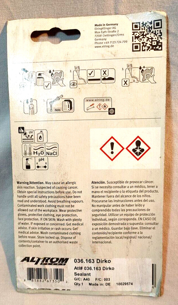 Elring Gasket Maker RTV Silicone Dirko Grey 510.030