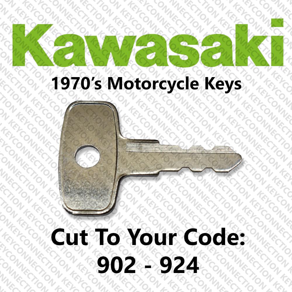 Kawasaki H2 S3 Mach II KH400 Motorcycle Key Cut to Code 902 - 924