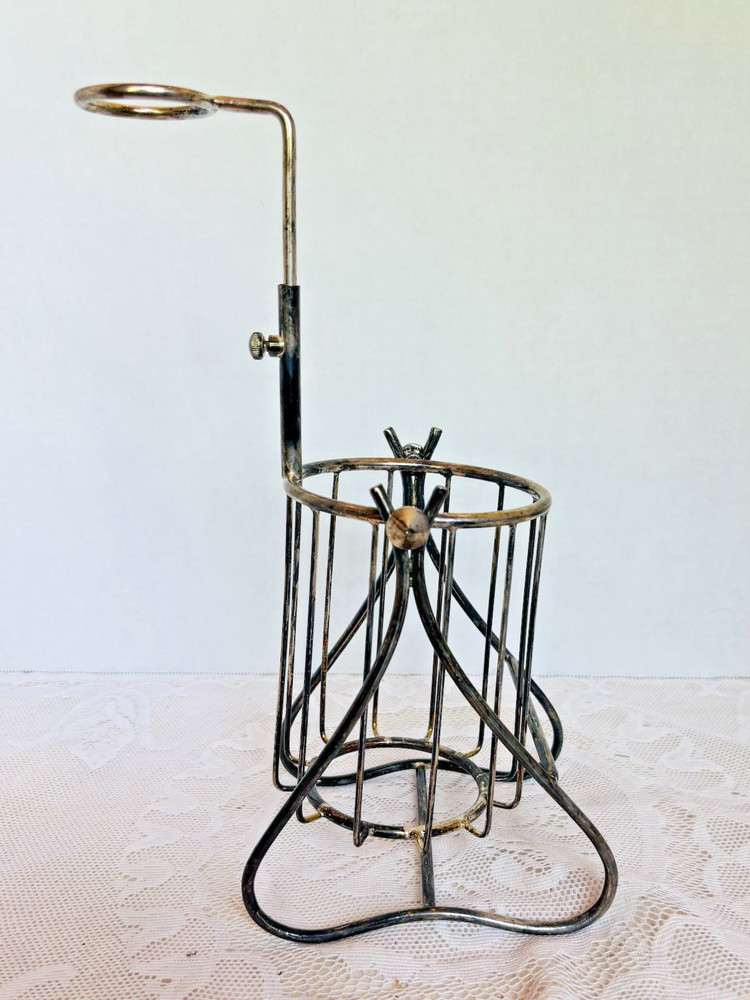 Antique Gorham Silver Plate Wine Bottle Holder Pourer Adjustable Handle