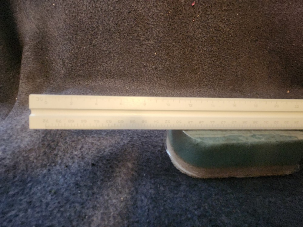 Vintage ALVIN No.111 U. S. ST'D Triangular Engineering Scale Ruler (1) Hardwood