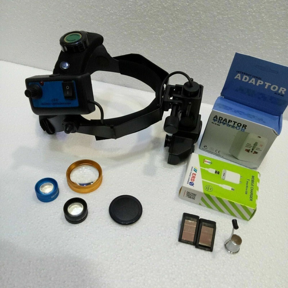 Indirect Ophthalmoscope With 20D 90D 78D Combo Lens Pack Accessories