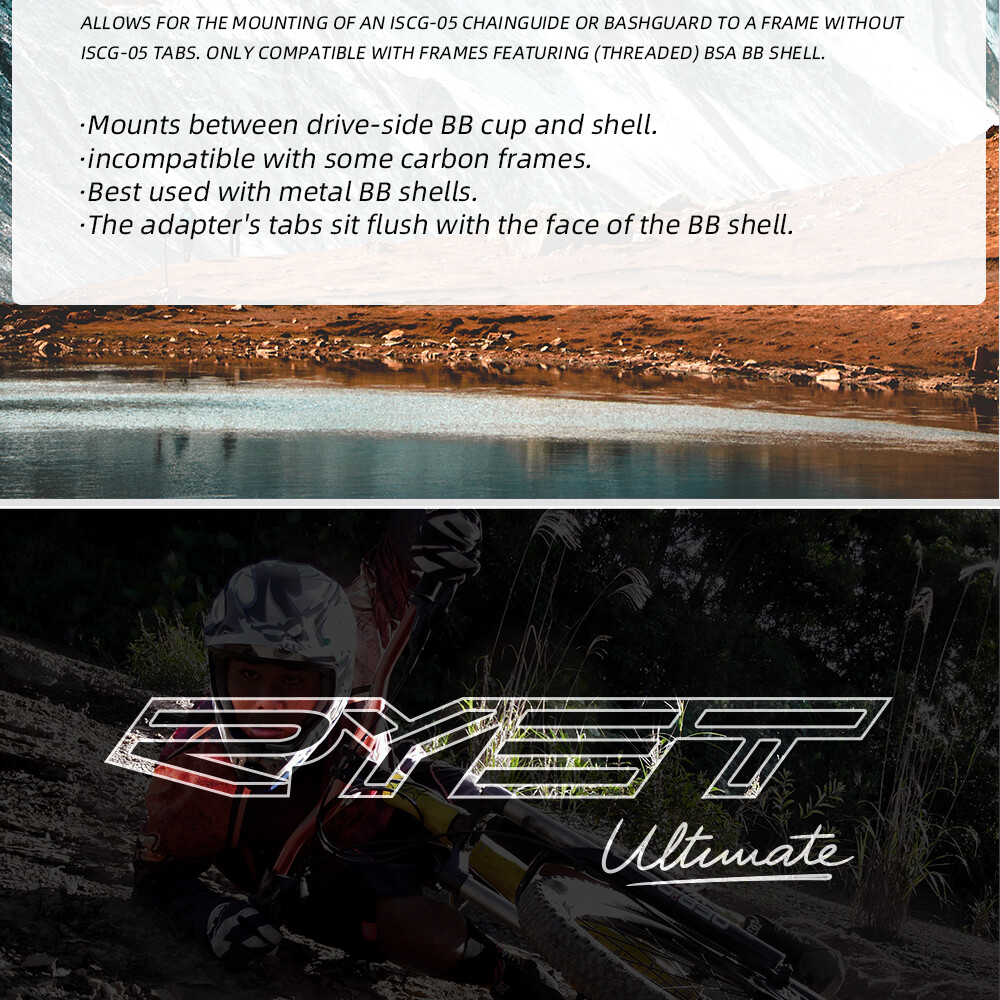 MRP ISCG-05 Adapter For BSA BB Shell Frame ISCG Adapter Chain Guide Part AL7075