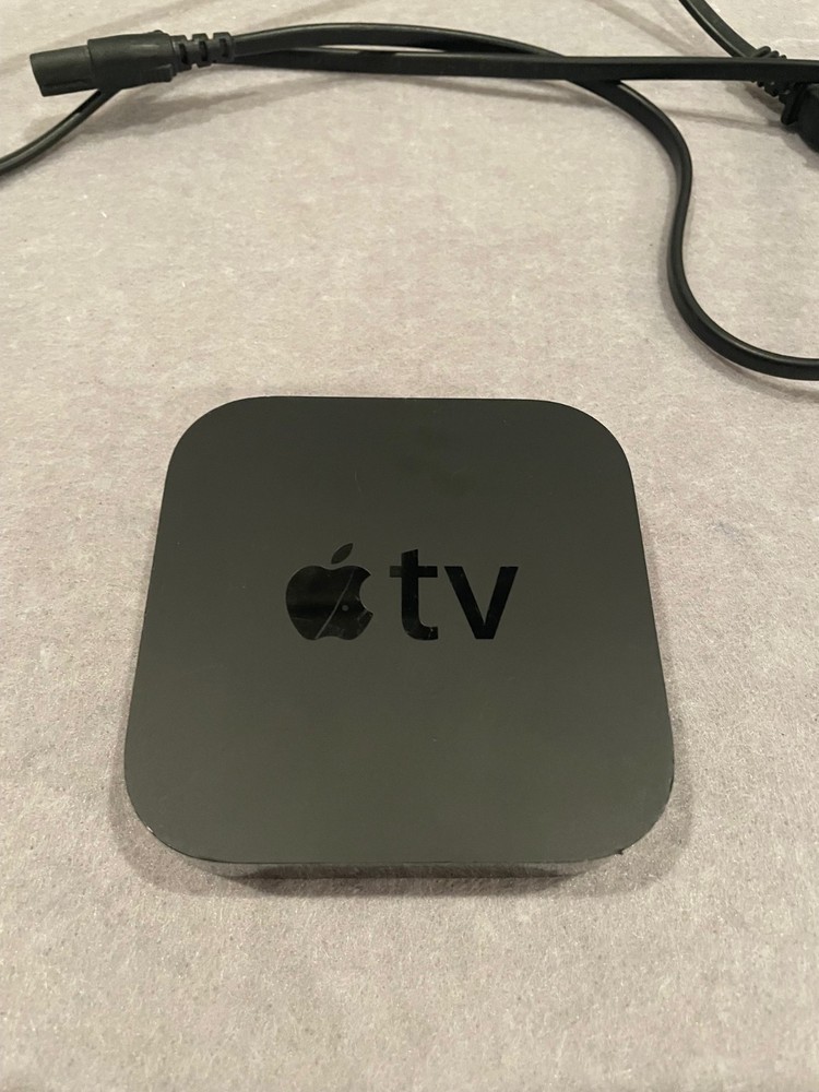 APPLE TV BLACK MODEL A1469 WITH POWER CABLE 3RD GEN