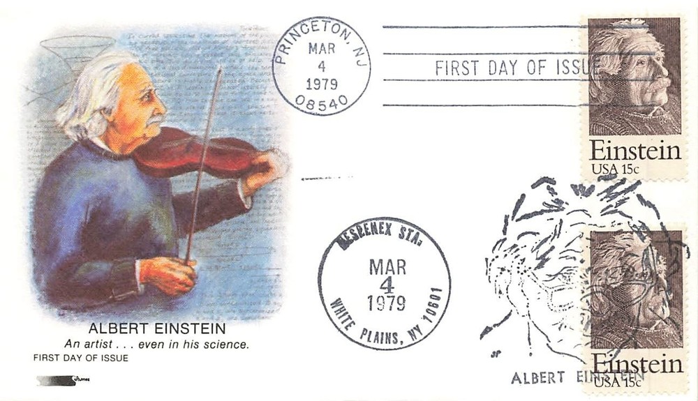 1774 15c ALBERT EINSTEIN - Softones - plus U/O show cancel