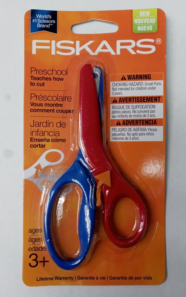 Fiskars 194900-1004 Pre-School Training Scissors, Assorted Colors 2pcs
