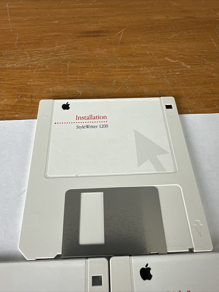 Apple StyleWriter 1200 Printer Macintosh Mac Software & Installation Disks