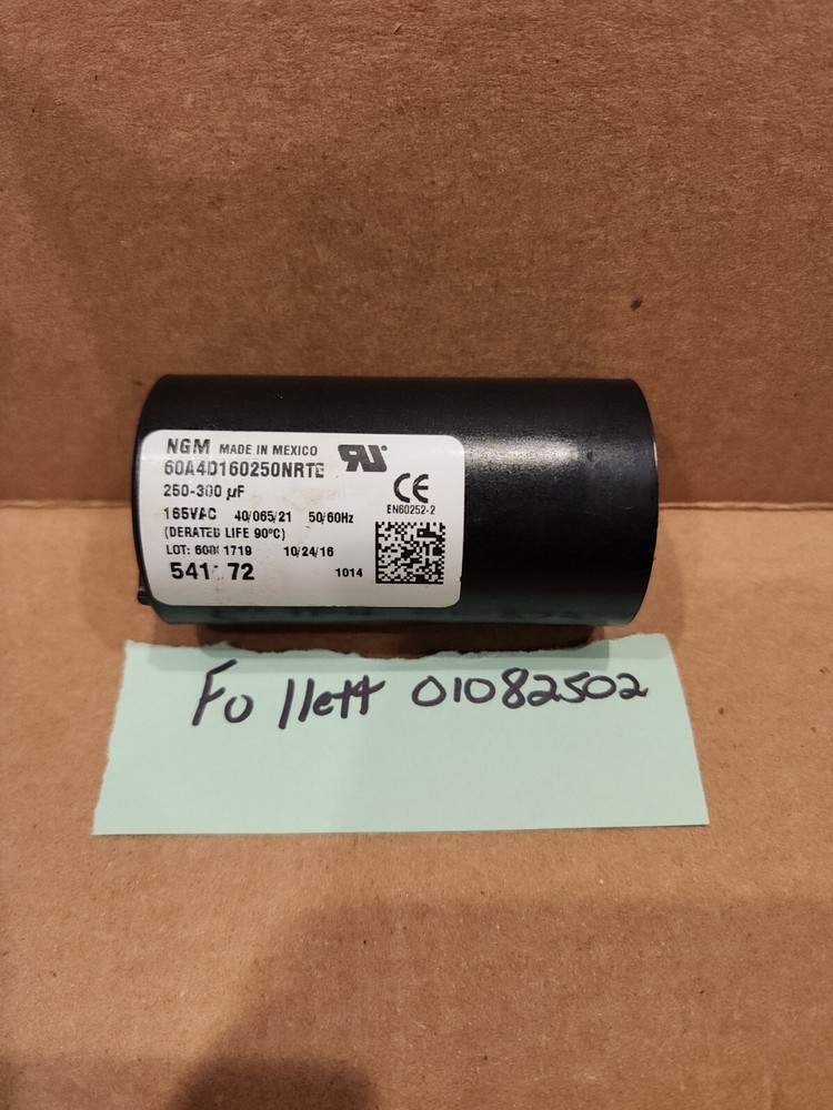 FOLLETT  01082502 compressor start capacitor 115 volt