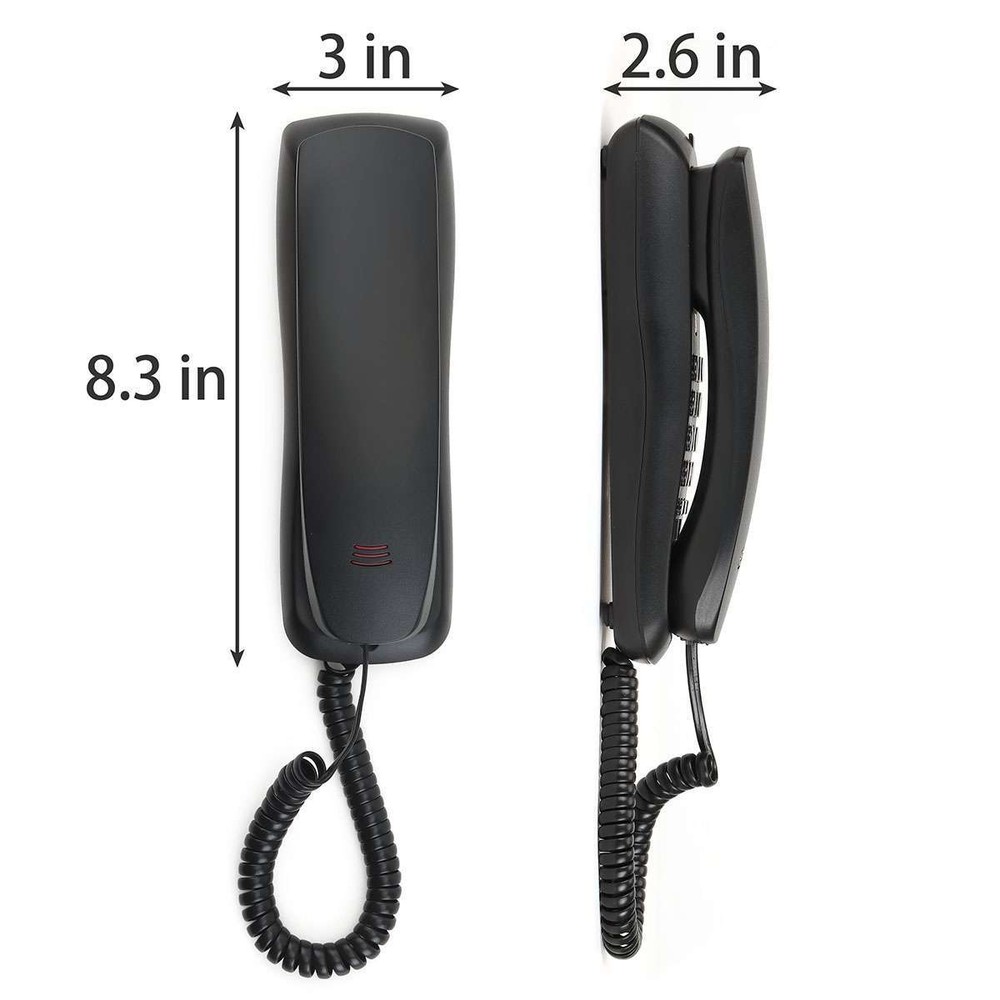 Desktop Corded Landline Phone Fixed Telephone Wall Mountable Home Office