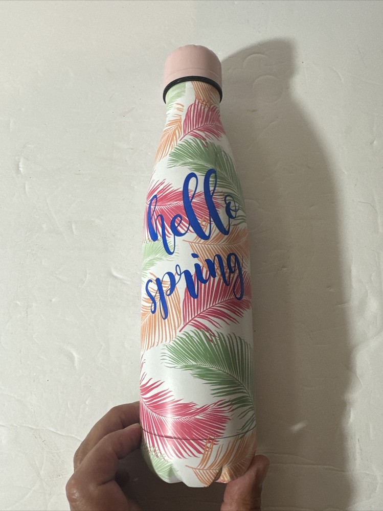 17 Once Stainless Steel Water Bottle Multicolored Hello Spring