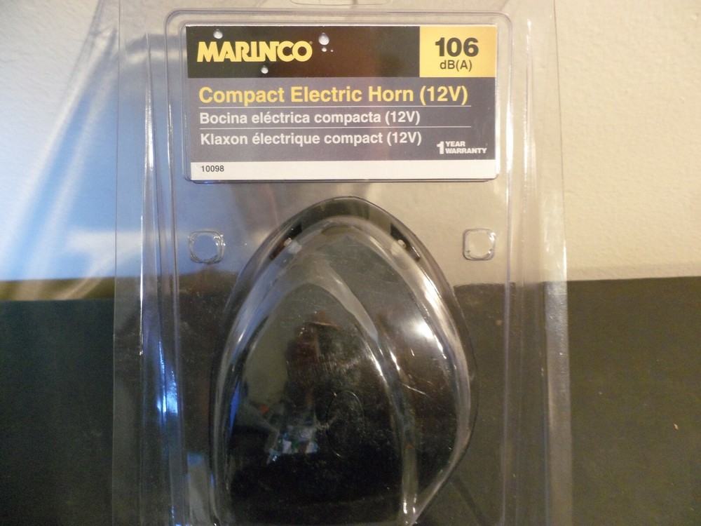 Marinco Compact Electric Black MiniBlast Boat Horn 10098