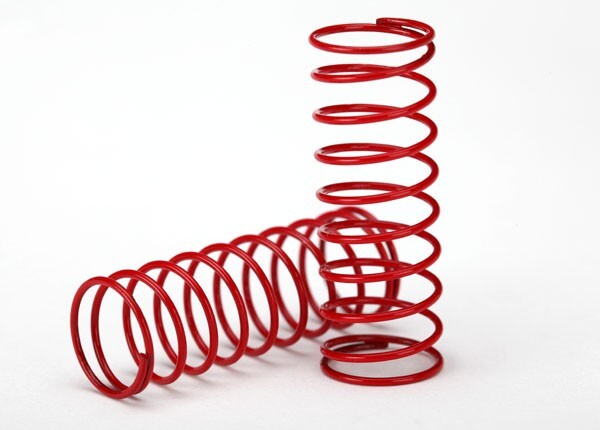 LaTrax 7666 Spring, shock (red) (GTR) (.314 rate) (1 pair)