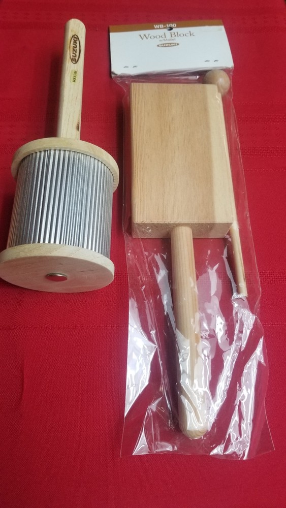 Percussion Hand Held Instruments Set Of 4 Great For Class Room