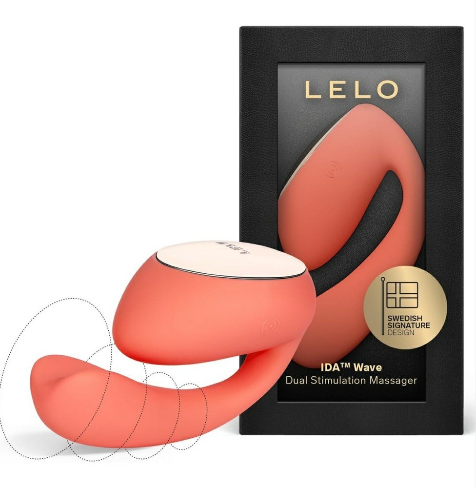 Lelo IDA Wave Dual Vibrator Multi Mode Stimulator Massager USB Rechargeable