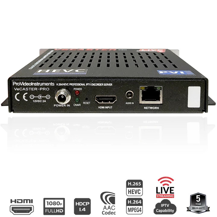 VeCaster PRO HDMI to IP Streaming Professional Encoder Over LAN,WiFi,Internet