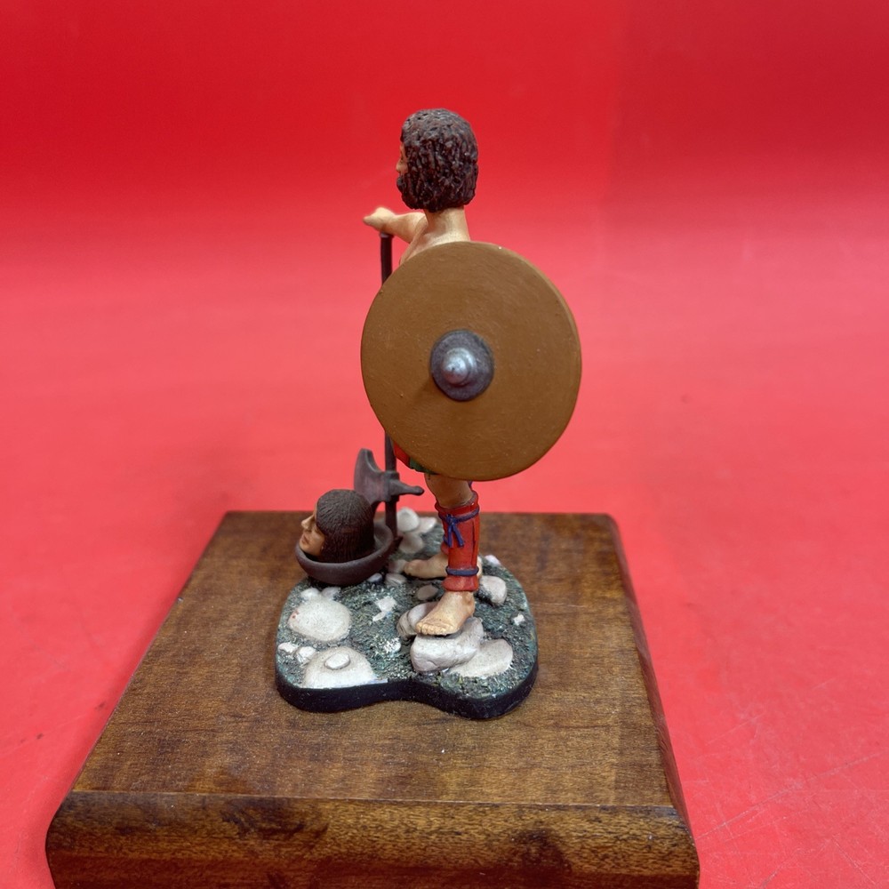 Celtic Warrior Miniature Figure with Axe and Shield – Hand-Painted Collectible