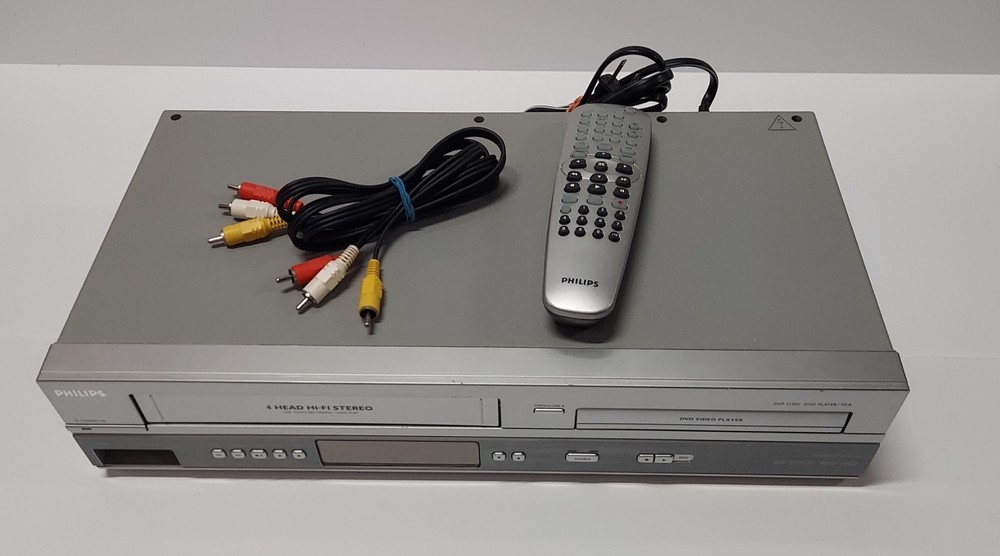 Philips DVP3150V/37 DVD VCR Combo Player 4-Head w/OEM Remote Tested Working
