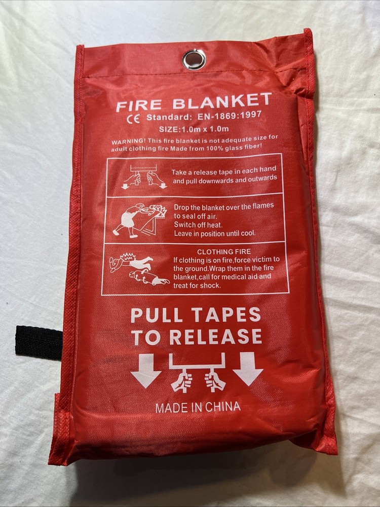 Fire Blanket - Thick Fire Blanket Fire Suppression Blanket - Fire Blankets Em...