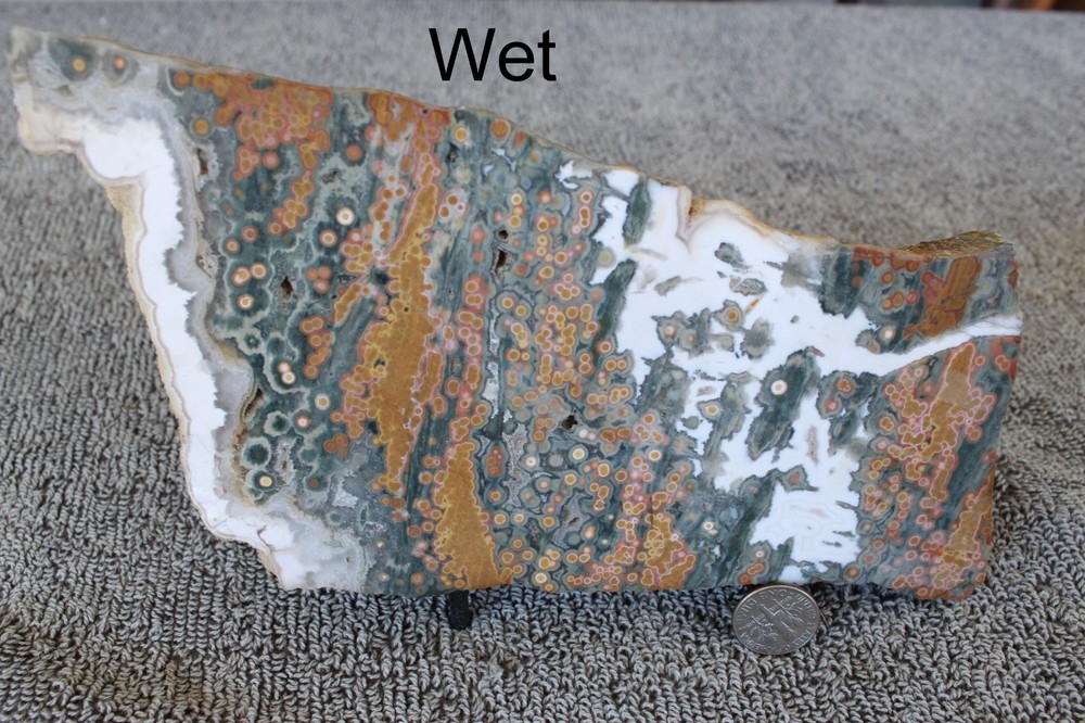 Ocean Jasper Agate AAA Grade Slab Orbs white Agate 1 lb THICK SLAB