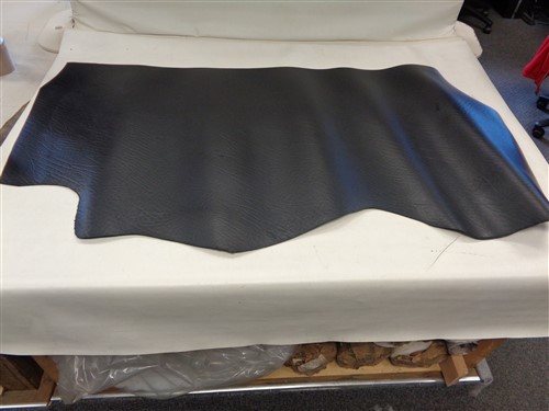 LEATHER HIDE BLACK TEXTURED 53 3/4" X 29"