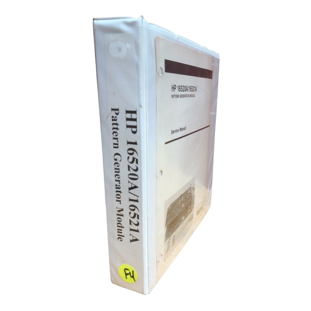 HP 16520A/16521A PATTERN GENERATION MODULE SERVICE MANUAL