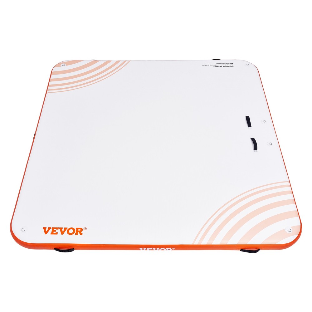 VEVOR Inflatable Floating Dock 10x10FT Inflatable Dock Platform Mat with Ladder