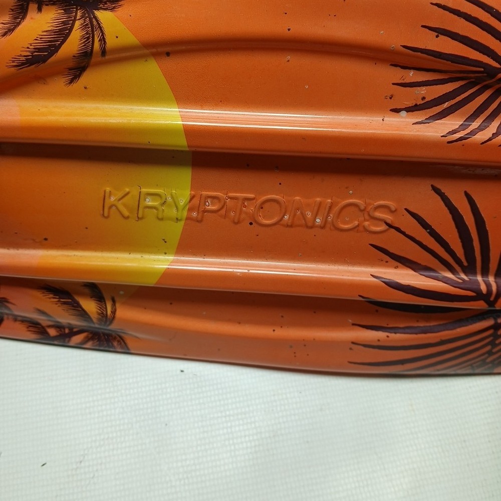 Kryptonics Torpedo skate board 22" X 6" Palm Tree / Sunset Skateboard EUC!!