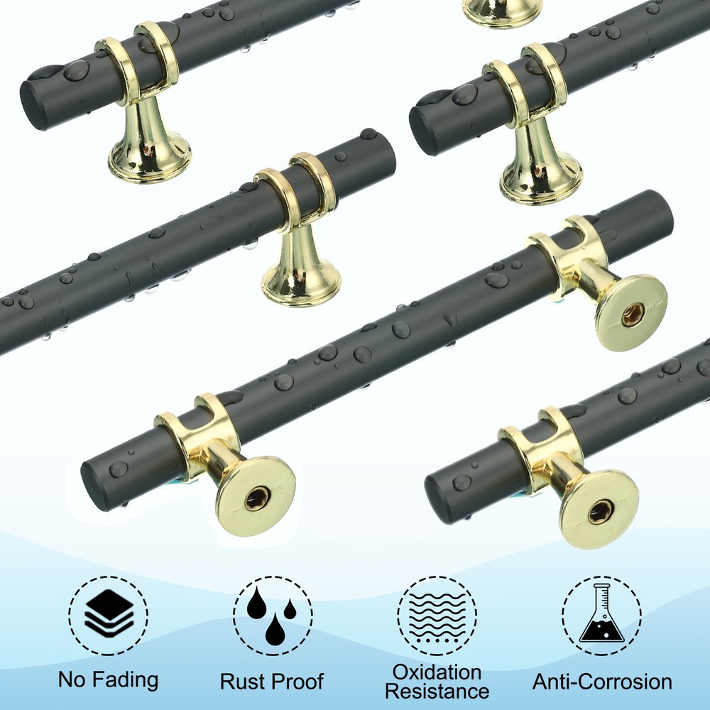 7.1 inch Kitchen Drawer Pulls Drawer Handles For Cabinets 10 Pack Grey