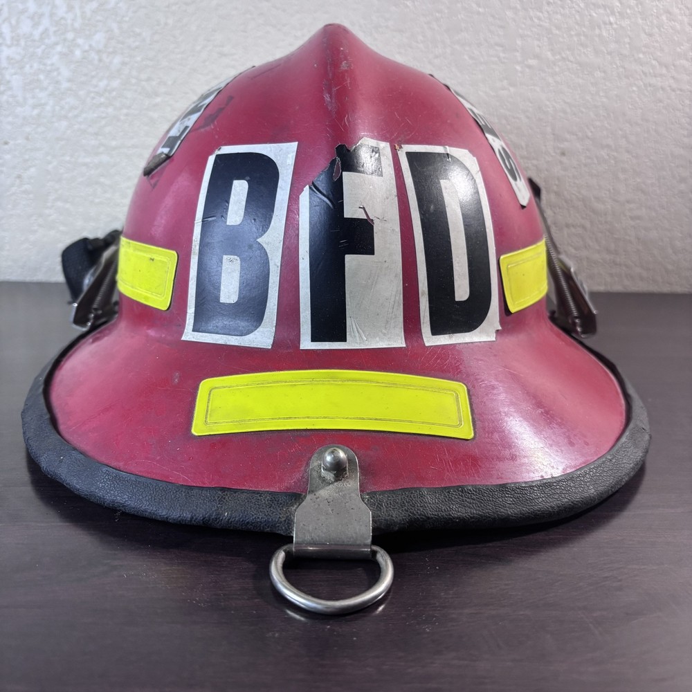 Vintage 1987 Morning Pride's Lite Force Firefighters Red Sergeant Helmet