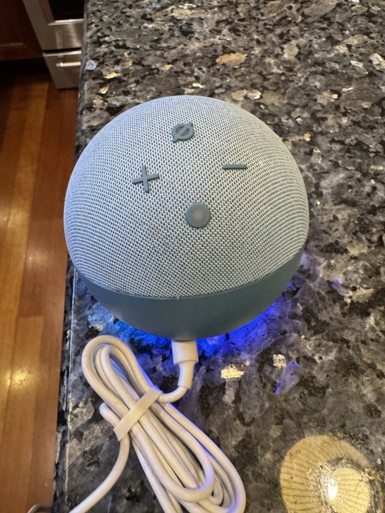 Amazon Echo Dot 4th Gen B7W64E Blue Bluetooth Smart Speaker With Alexa Used