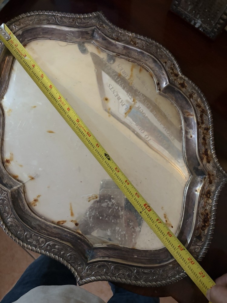sterling silver tray large